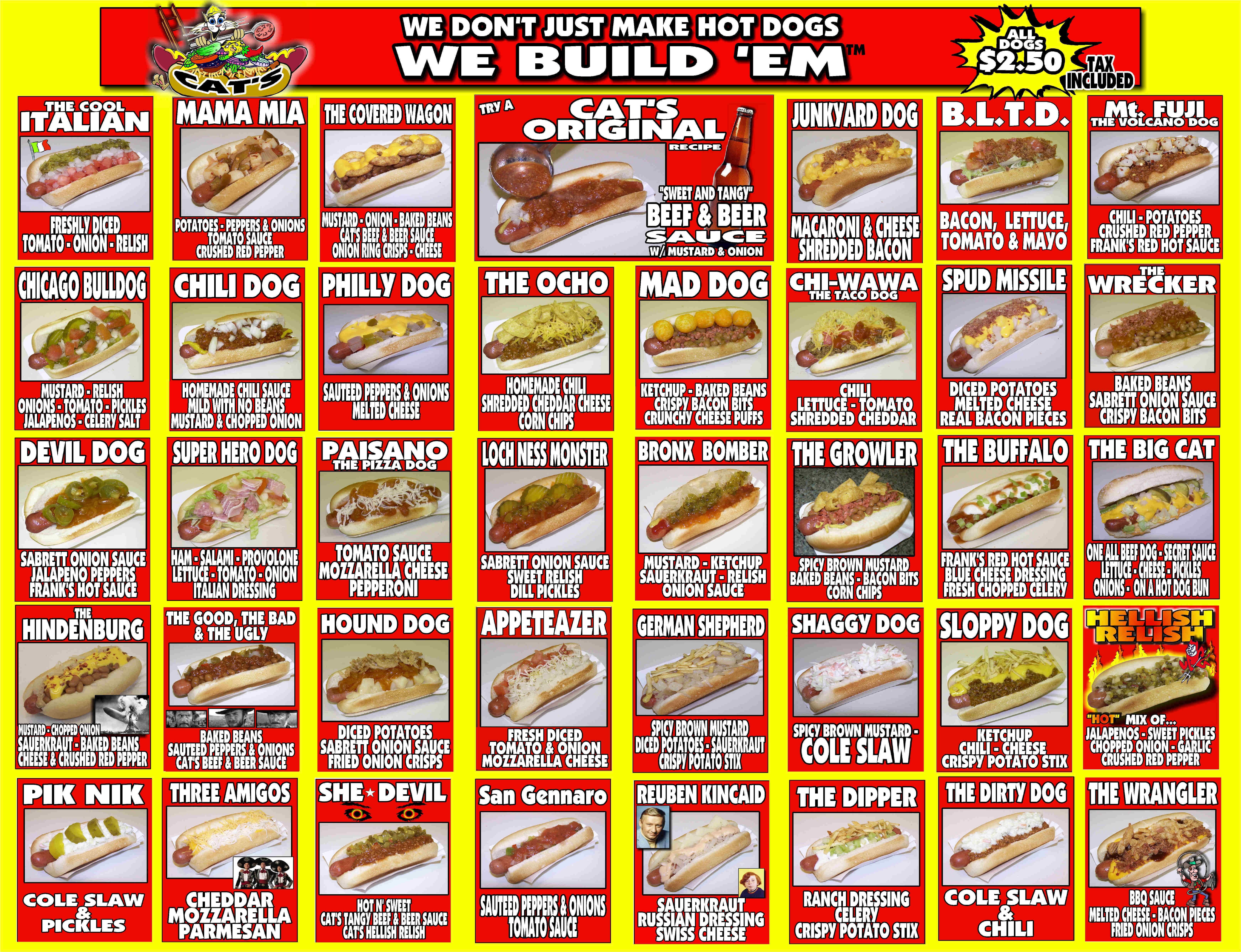 Hot Dogs Menu Party Hot Dogs Menu Party